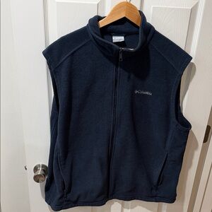 Columbia Dark Blue Sleeveless Fleece Vest